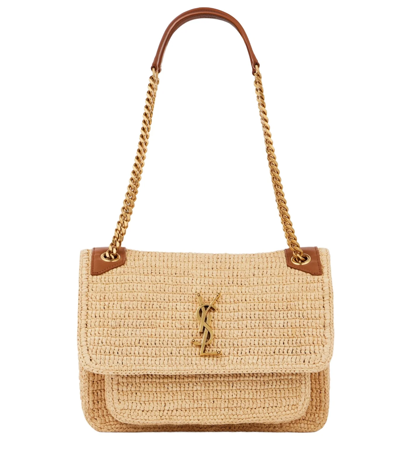 Niki Medium raffia shoulder bag Niki Medium raffia shoulder bag