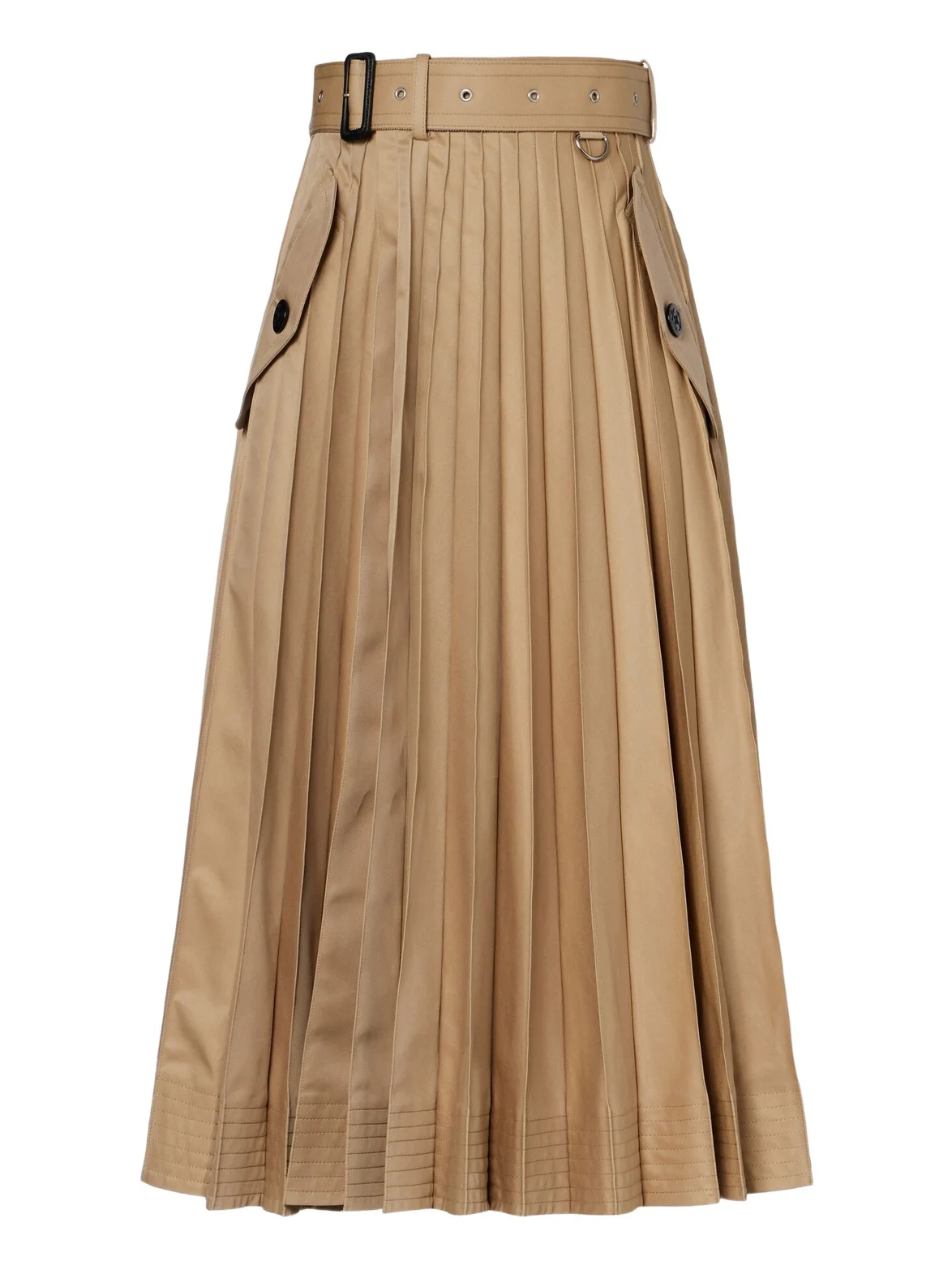 Cotton-blend gabardine midi skirt Cotton-blend gabardine midi skirt