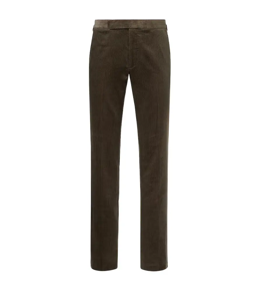 Ralph Lauren Purple Label Cotton corduroy slim pants | Image 1 Ralph Lauren Purple Label Cotton corduroy slim pants | Image 1