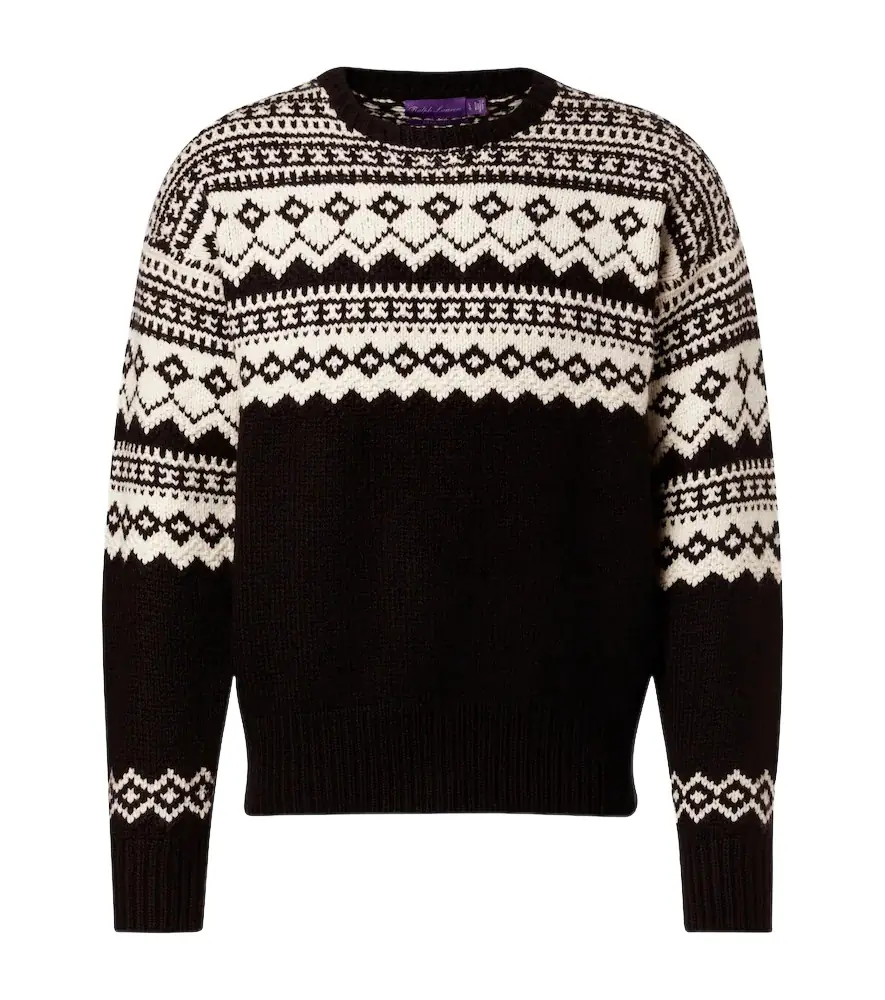 Ralph Lauren Purple Label Intarsia cashmere sweater | Image 1 Ralph Lauren Purple Label Intarsia cashmere sweater | Image 1