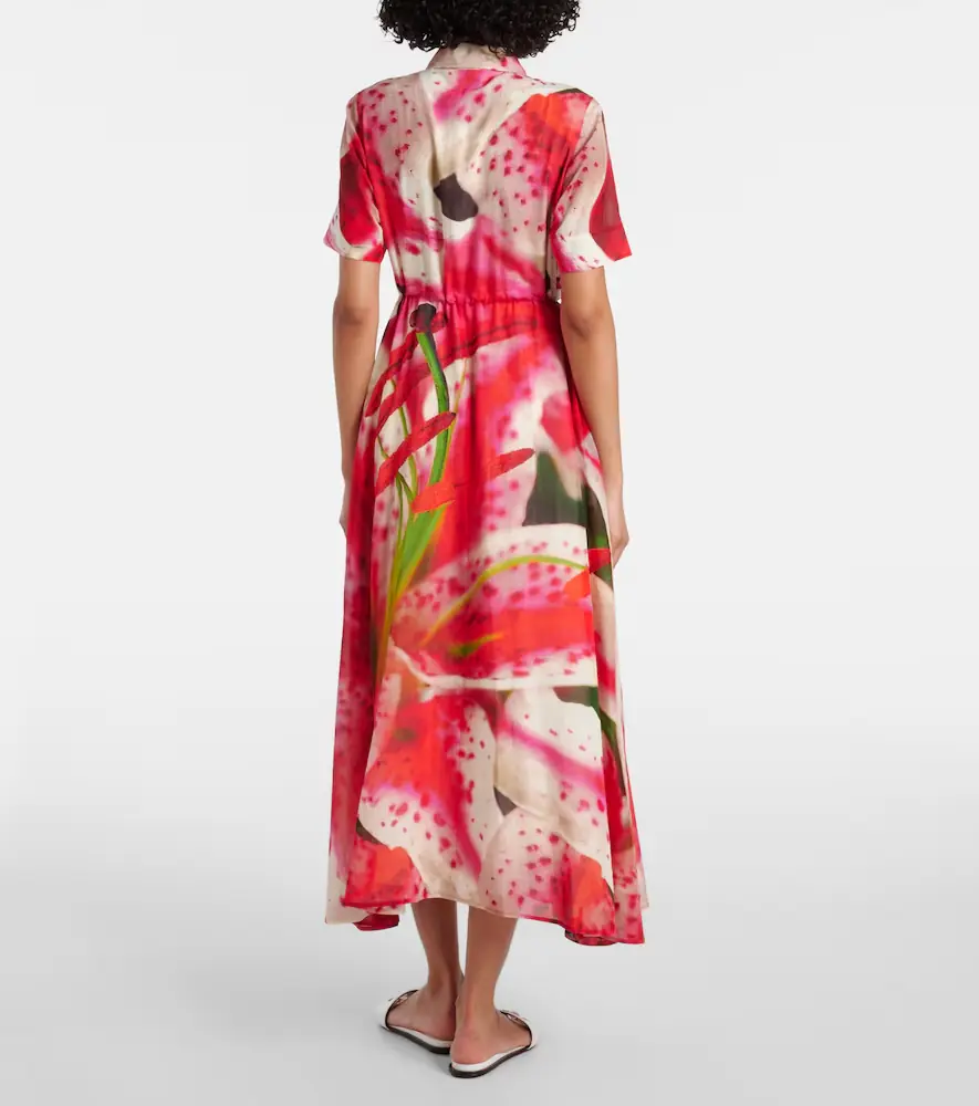 Tory Burch Printed silk and cotton shirt dress | Thumbnail 3 Tory Burch Printed silk and cotton shirt dress | Thumbnail 3