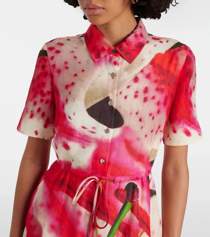 Tory Burch Printed silk and cotton shirt dress | Thumbnail 4 Tory Burch Printed silk and cotton shirt dress | Thumbnail 4