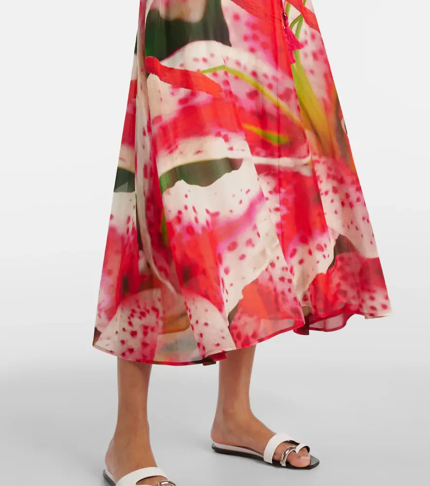 Tory Burch Printed silk and cotton shirt dress | Thumbnail 6 Tory Burch Printed silk and cotton shirt dress | Thumbnail 6