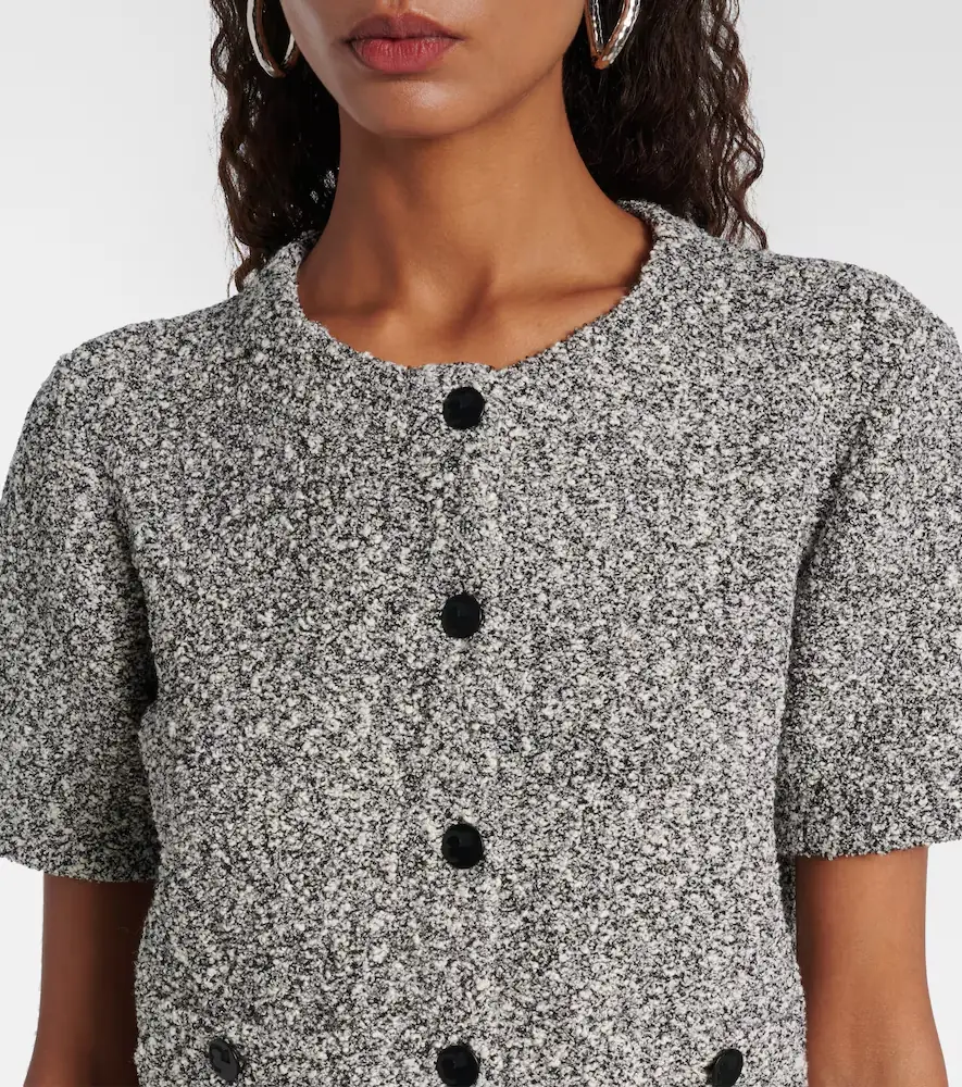 Tory Burch Cropped tweed top | Thumbnail 3 Tory Burch Cropped tweed top | Thumbnail 3
