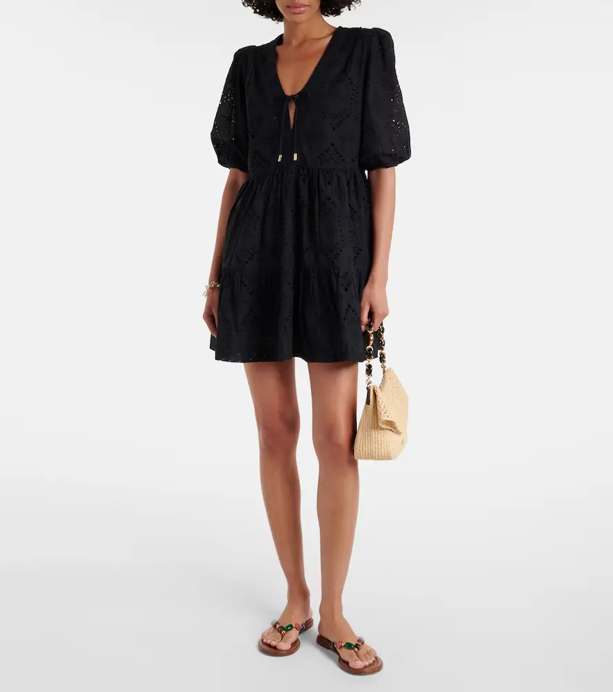Heidi Klein Saint-Tropez broderie anglaise minidress | Thumbnail 2