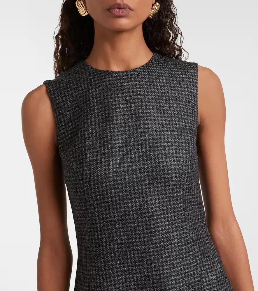 Emilia Wickstead Hartley houndstooth wool-blend midi dress | Thumbnail 5 Emilia Wickstead Hartley houndstooth wool-blend midi dress | Thumbnail 5