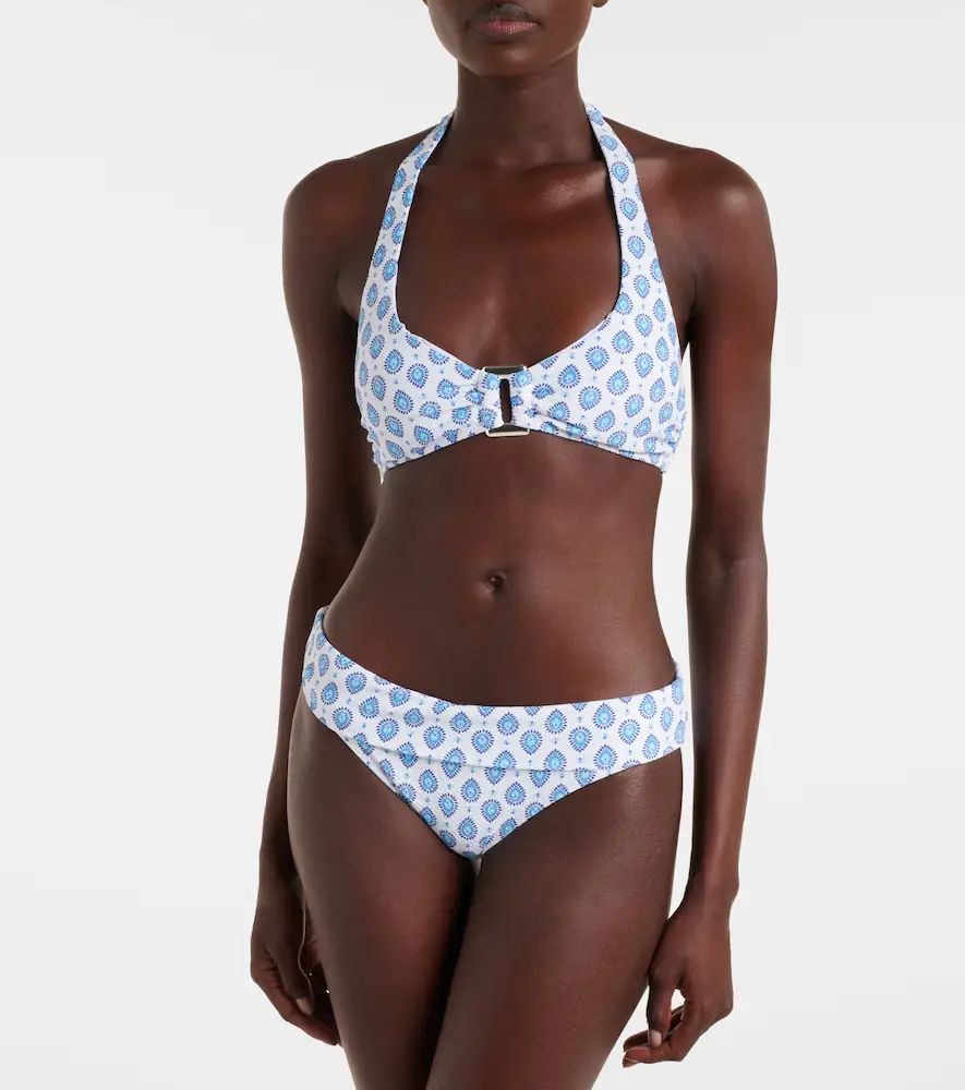 Heidi Klein La Croissette printed bikini top | Thumbnail 2