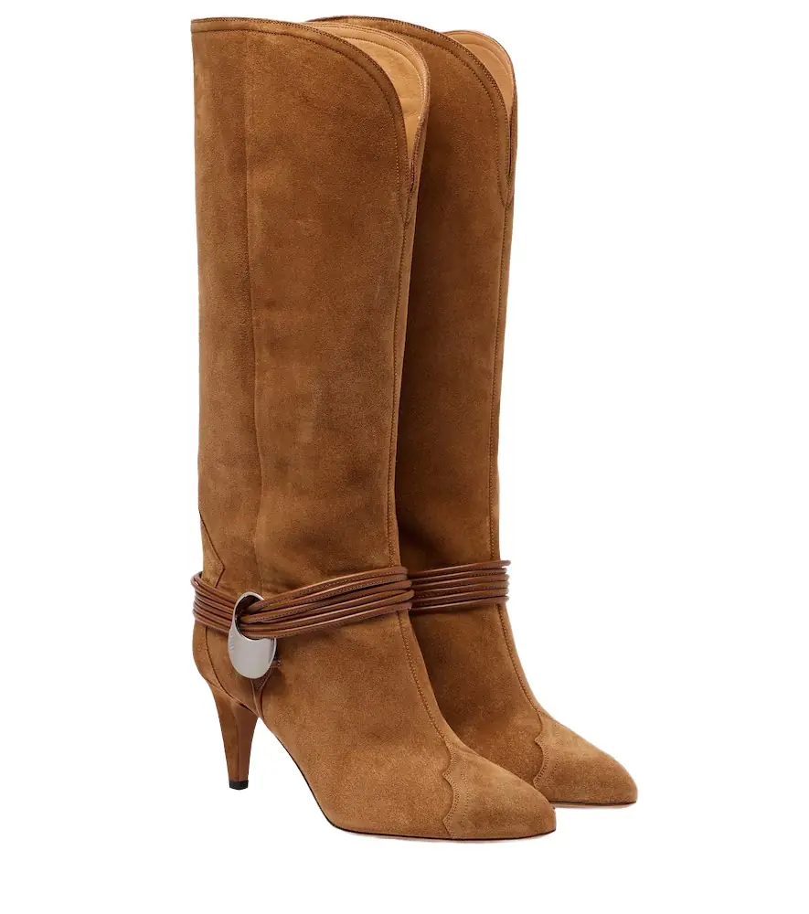 Isabel Marant Lestany suede knee-high boots