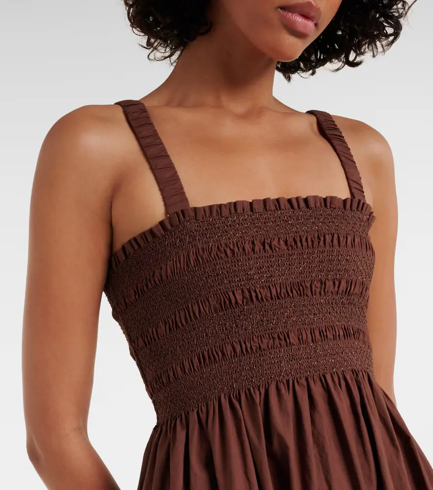 Heidi Klein Grasse shirred cotton poplin midi dress | Thumbnail 4