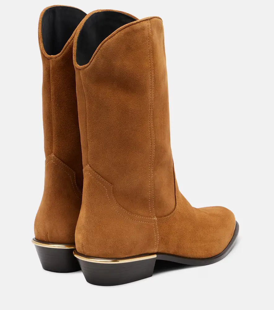 Isabel Marant Elbana suede cowboy boots | Thumbnail 3