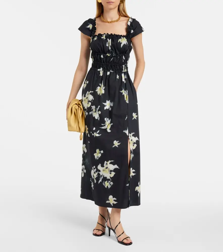 Altuzarra Floral cotton-blend midi dress | Thumbnail 2 Altuzarra Floral cotton-blend midi dress | Thumbnail 2