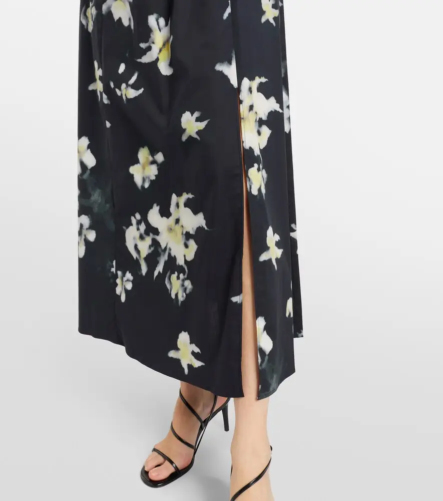 Altuzarra Floral cotton-blend midi dress | Thumbnail 3 Altuzarra Floral cotton-blend midi dress | Thumbnail 3