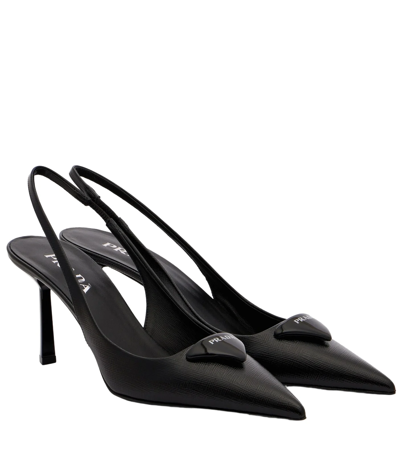 Saffiano leather slingback pumps Saffiano leather slingback pumps