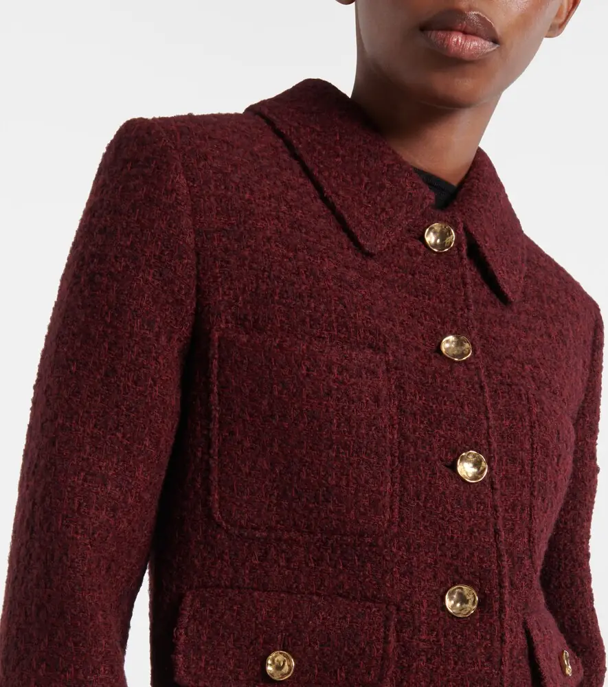 Altuzarra Astley cropped tweed jacket | Thumbnail 4 Altuzarra Astley cropped tweed jacket | Thumbnail 4