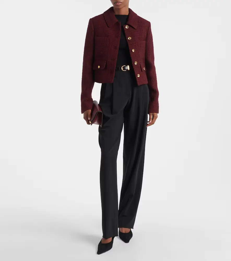 Altuzarra Astley cropped tweed jacket | Thumbnail 6 Altuzarra Astley cropped tweed jacket | Thumbnail 6