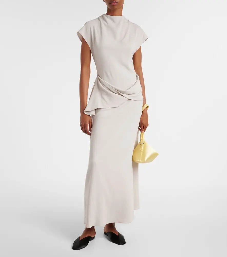 Tove Draped woven maxi dress | Thumbnail 4