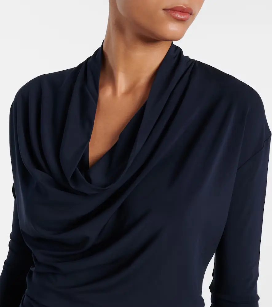 Tove Fina draped jersey top | Thumbnail 4 Tove Fina draped jersey top | Thumbnail 4