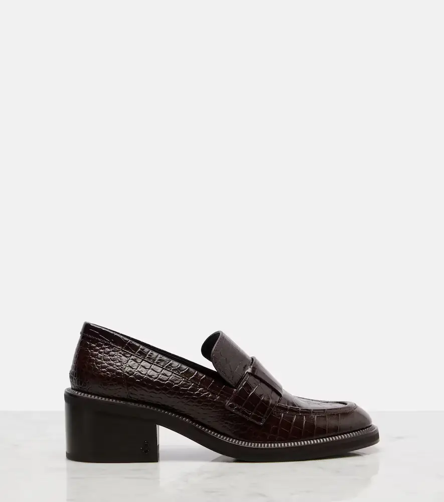 Jimmy Choo Tylor 60 croc-effect leather loafers | Thumbnail 2 Jimmy Choo Tylor 60 croc-effect leather loafers | Thumbnail 2