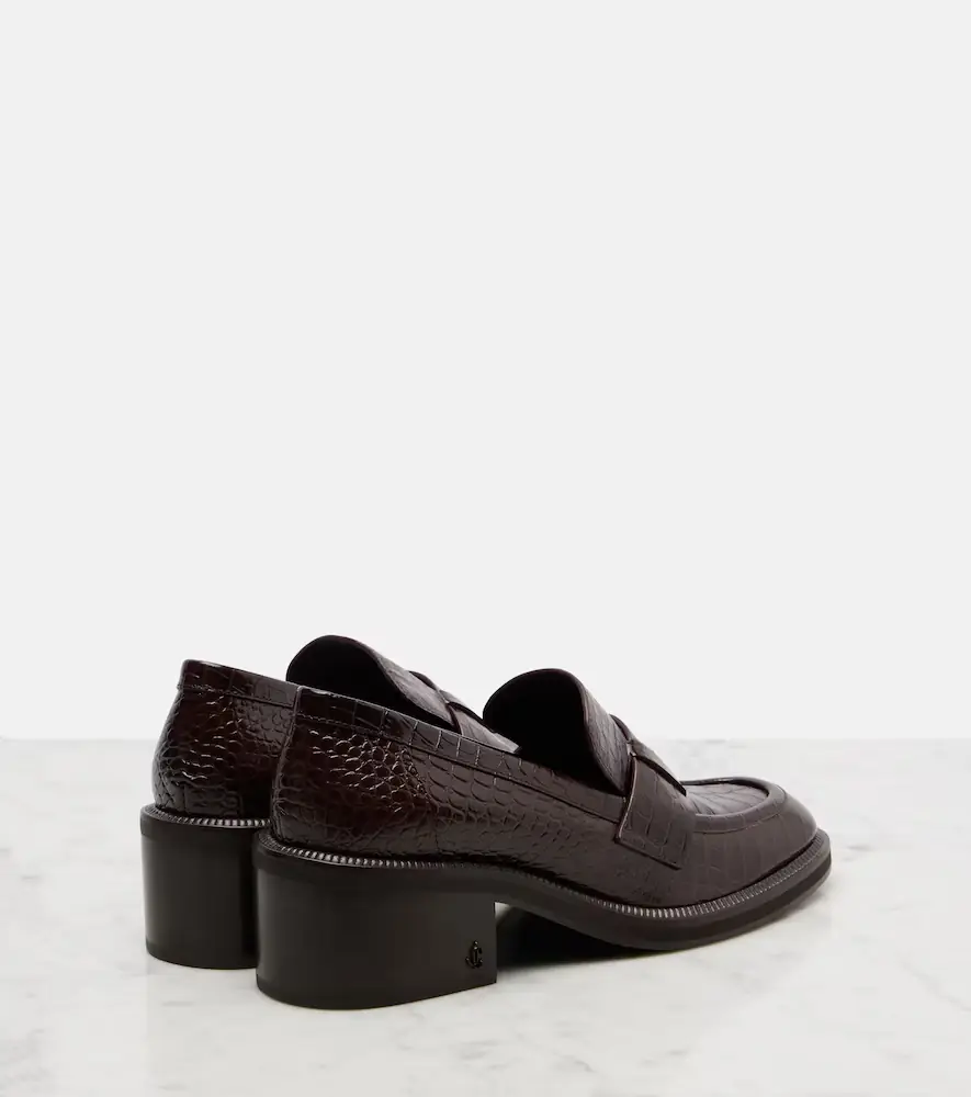 Jimmy Choo Tylor 60 croc-effect leather loafers | Thumbnail 4 Jimmy Choo Tylor 60 croc-effect leather loafers | Thumbnail 4