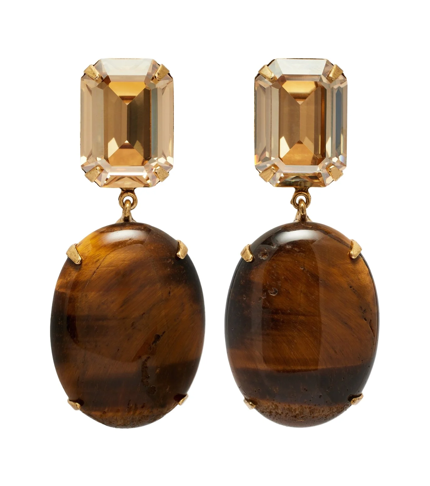 Xiomara embellished gold-plated earrings Xiomara embellished gold-plated earrings