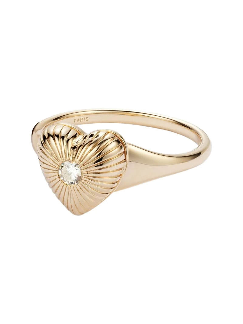 Persée Persée 9kt gold ring with diamond