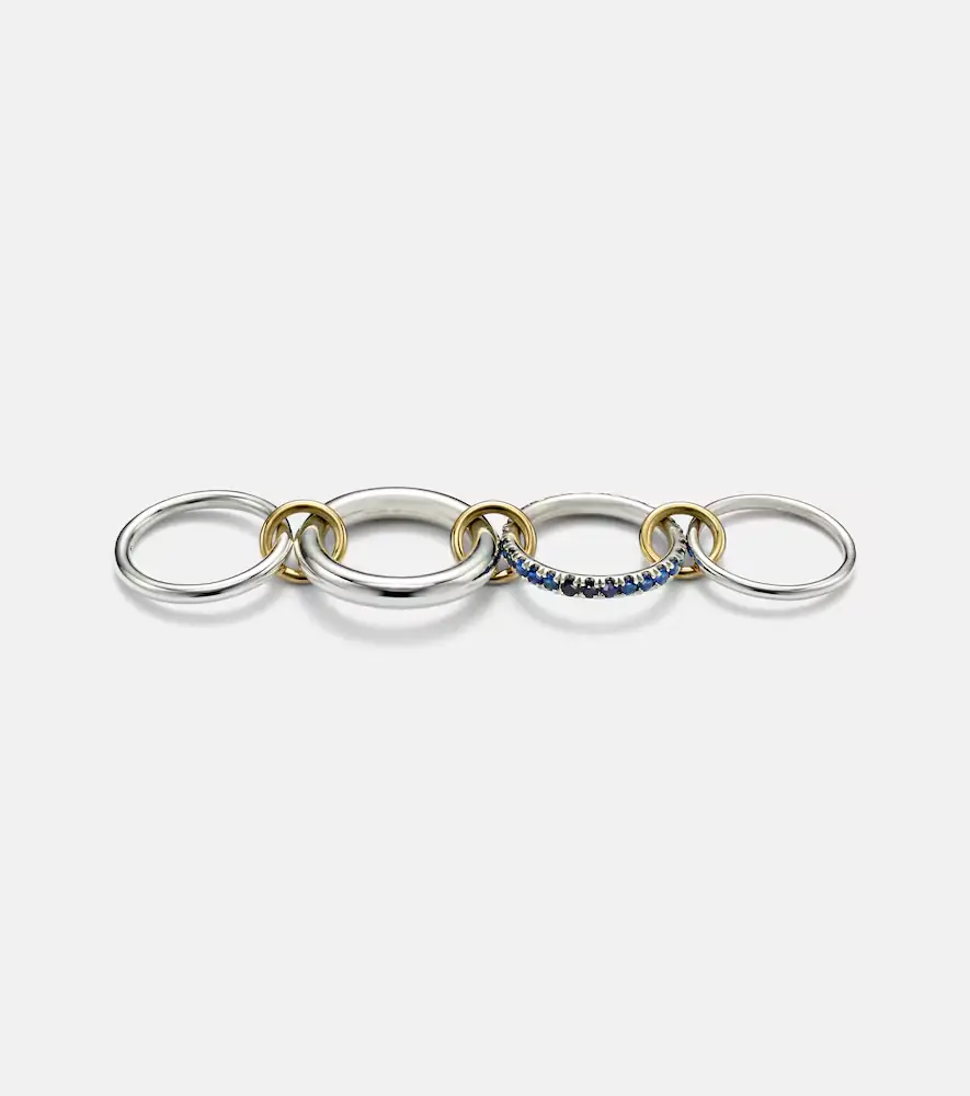Spinelli Kilcollin Janssen SG 18kt gold and sterling silver ring with sapphires | Thumbnail 4 Spinelli Kilcollin Janssen SG 18kt gold and sterling silver ring with sapphires | Thumbnail 4