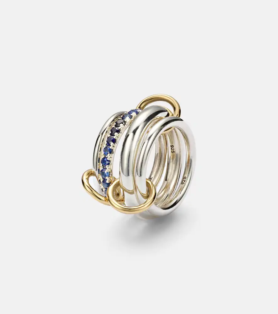 Spinelli Kilcollin Janssen SG 18kt gold and sterling silver ring with sapphires | Thumbnail 5 Spinelli Kilcollin Janssen SG 18kt gold and sterling silver ring with sapphires | Thumbnail 5