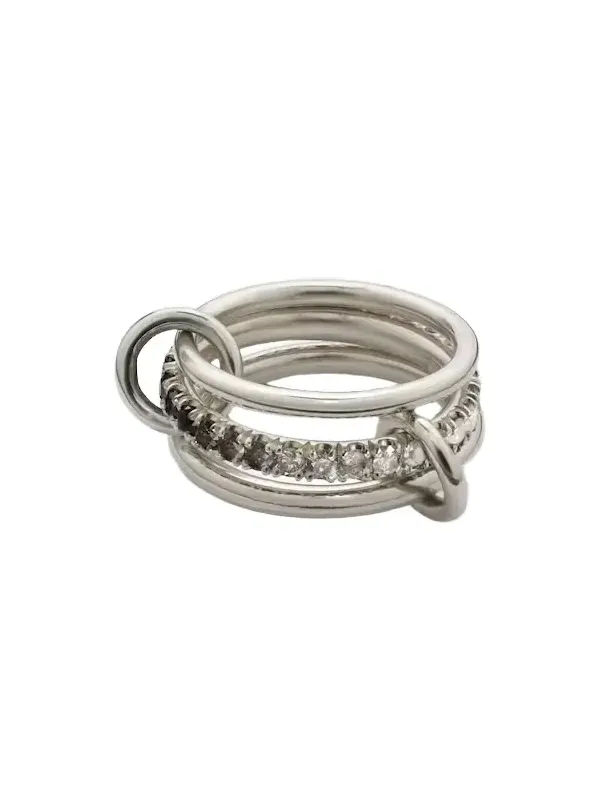 Petunia sterling silver ring with diamonds Petunia sterling silver ring with diamonds