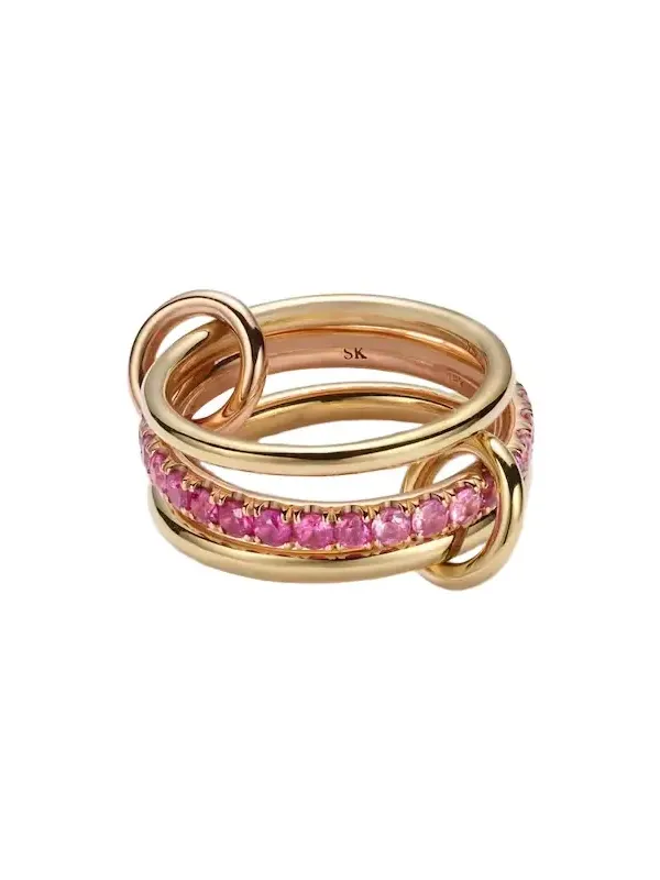 Petunia 18kt gold ring with sapphires Petunia 18kt gold ring with sapphires