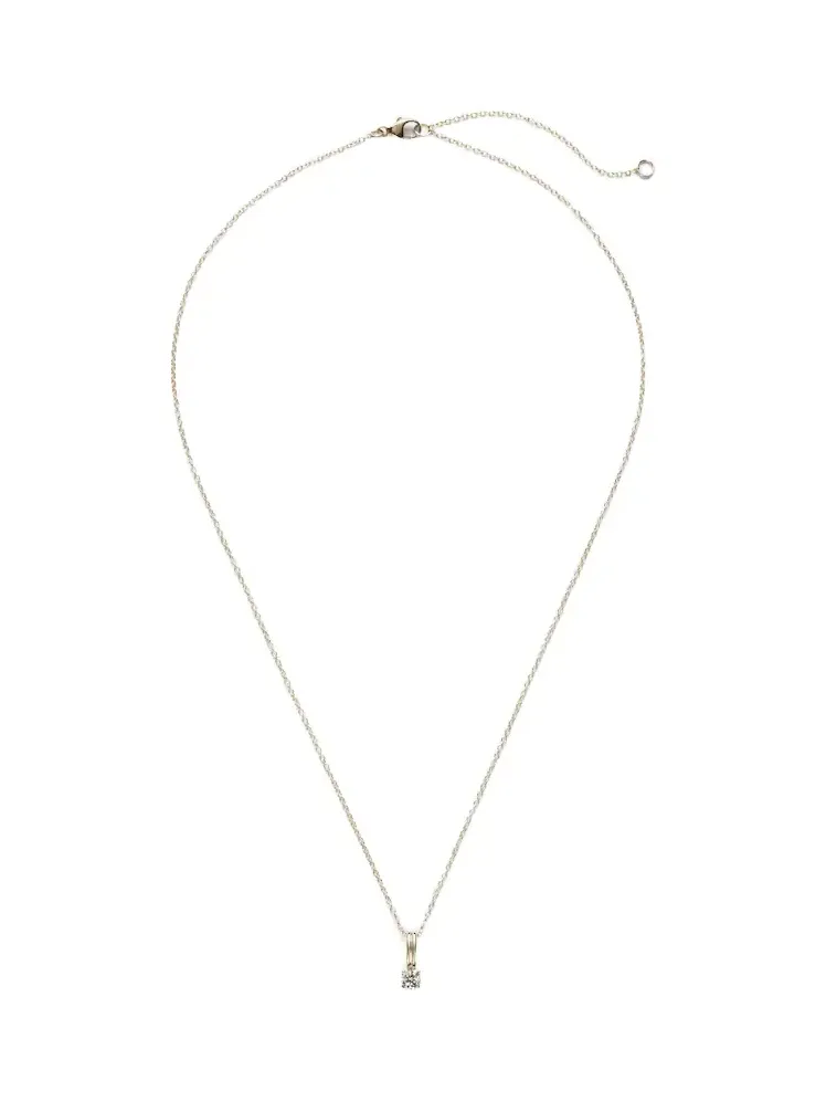 14kt gold charm necklace with diamonds 14kt gold charm necklace with diamonds