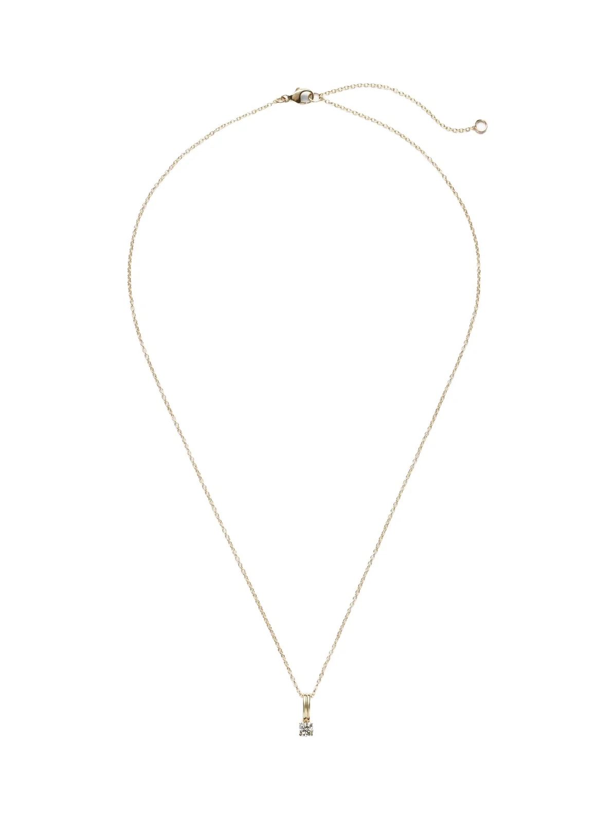 14kt gold charm necklace with diamonds