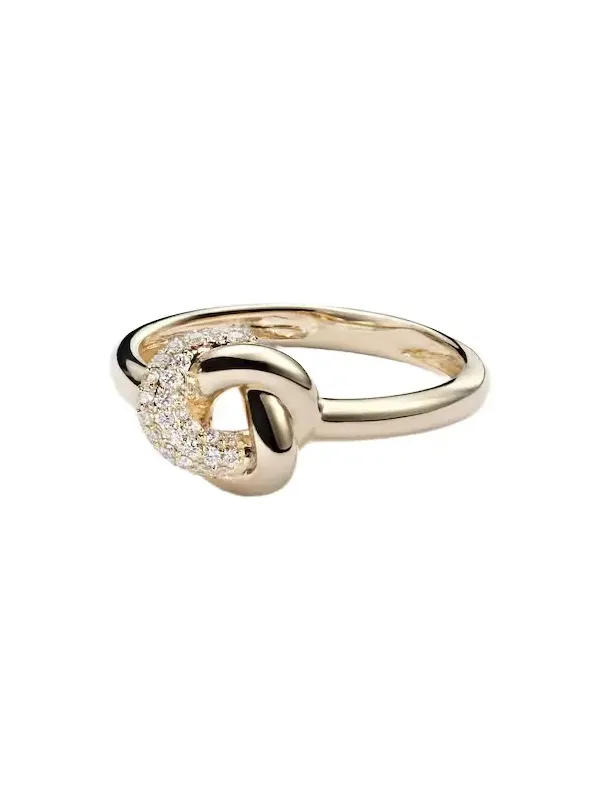 14kt gold ring with diamonds