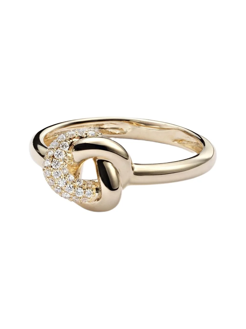 14kt gold ring with diamonds