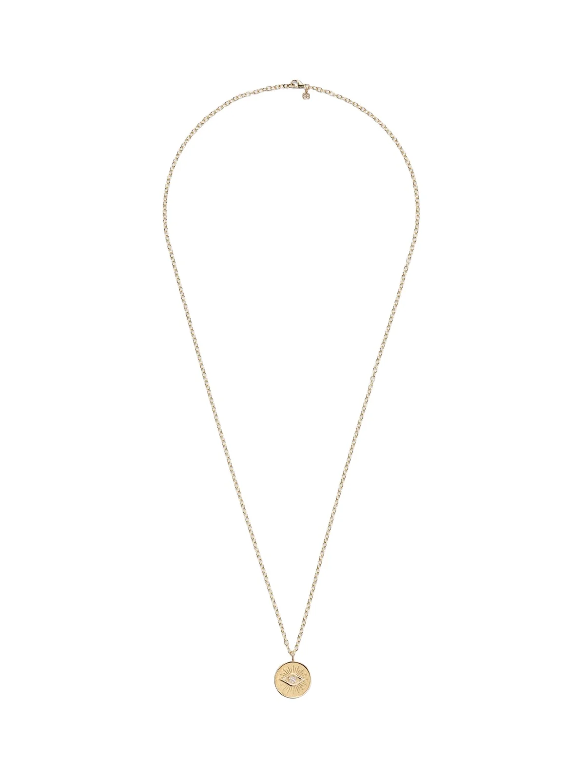14kt gold charm necklace with diamonds 14kt gold charm necklace with diamonds