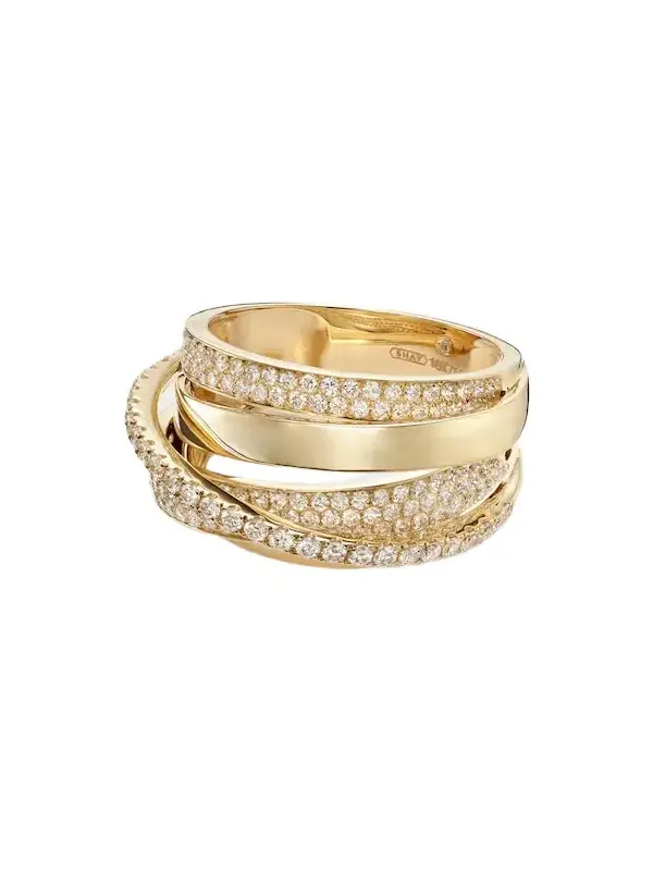 Orbit 18kt gold ring with diamonds Orbit 18kt gold ring with diamonds