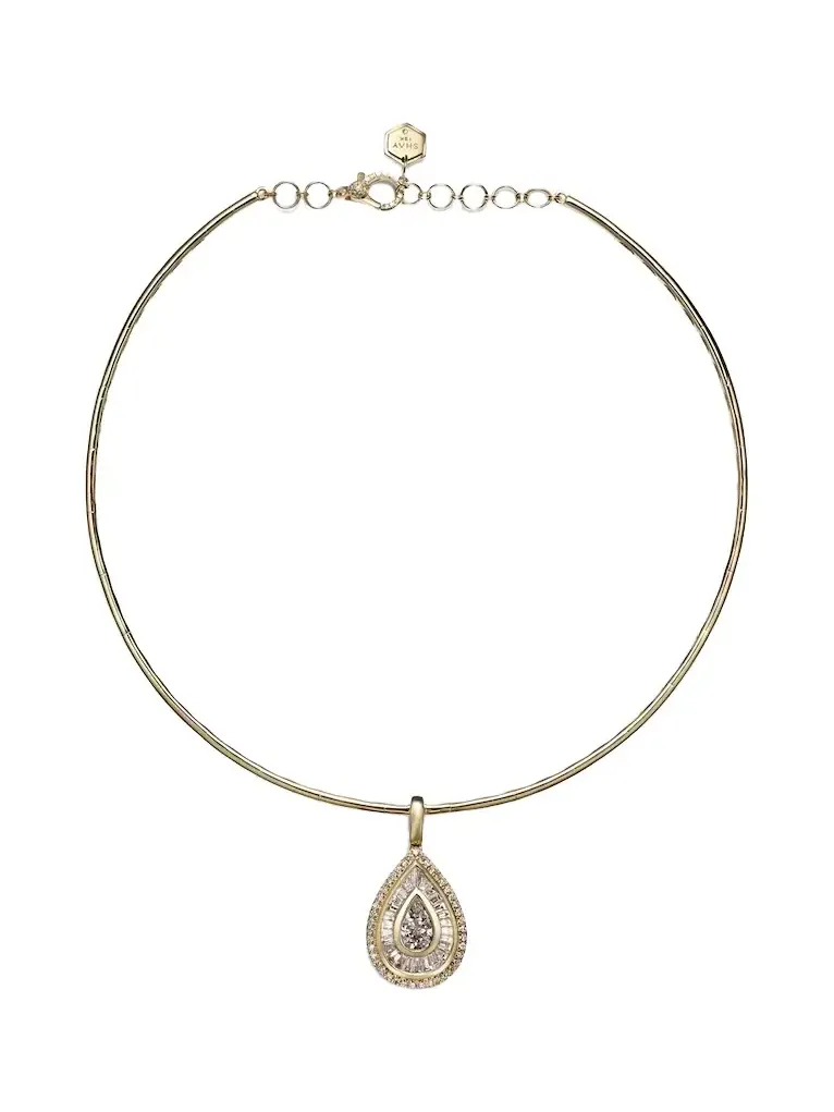18kt gold choker with diamonds 18kt gold choker with diamonds