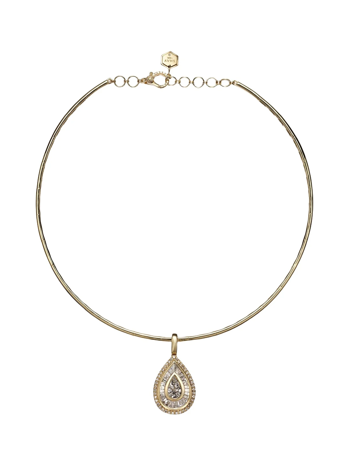 SHAY JEWELRY 18kt gold choker with diamonds