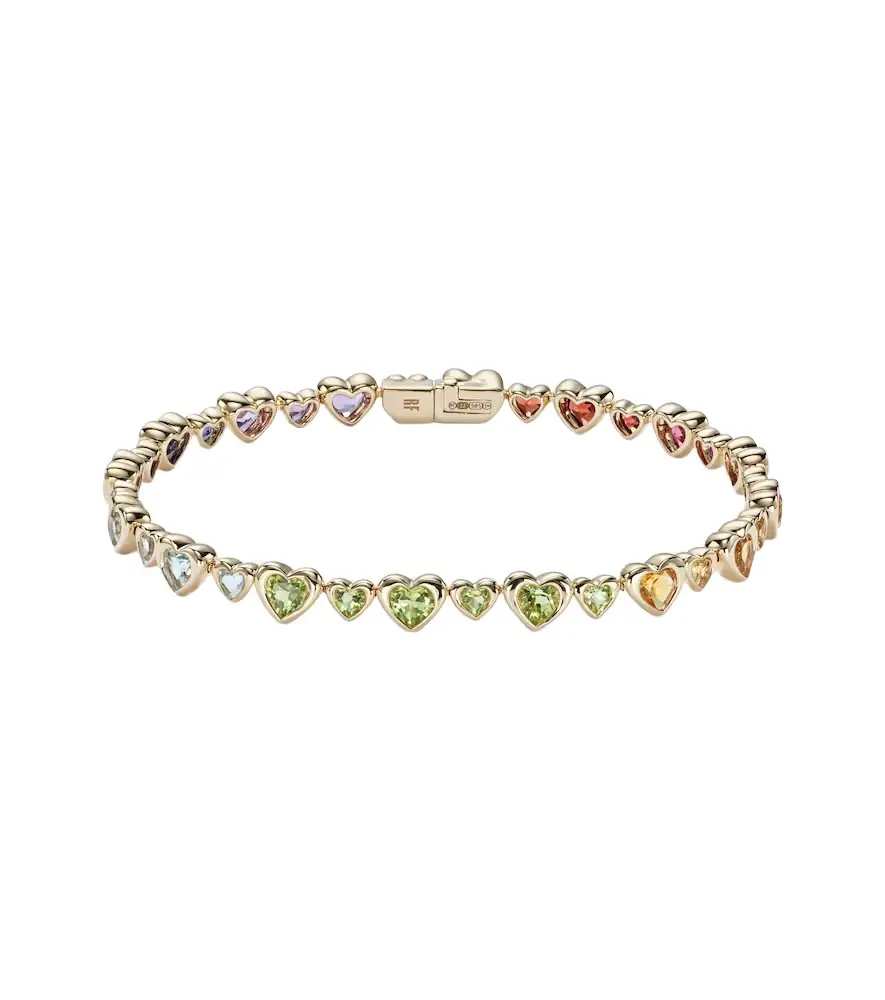 Roxanne First Heart 2 Heart 14kt gold bracelet with gemstones | Image 1 Roxanne First Heart 2 Heart 14kt gold bracelet with gemstones | Image 1