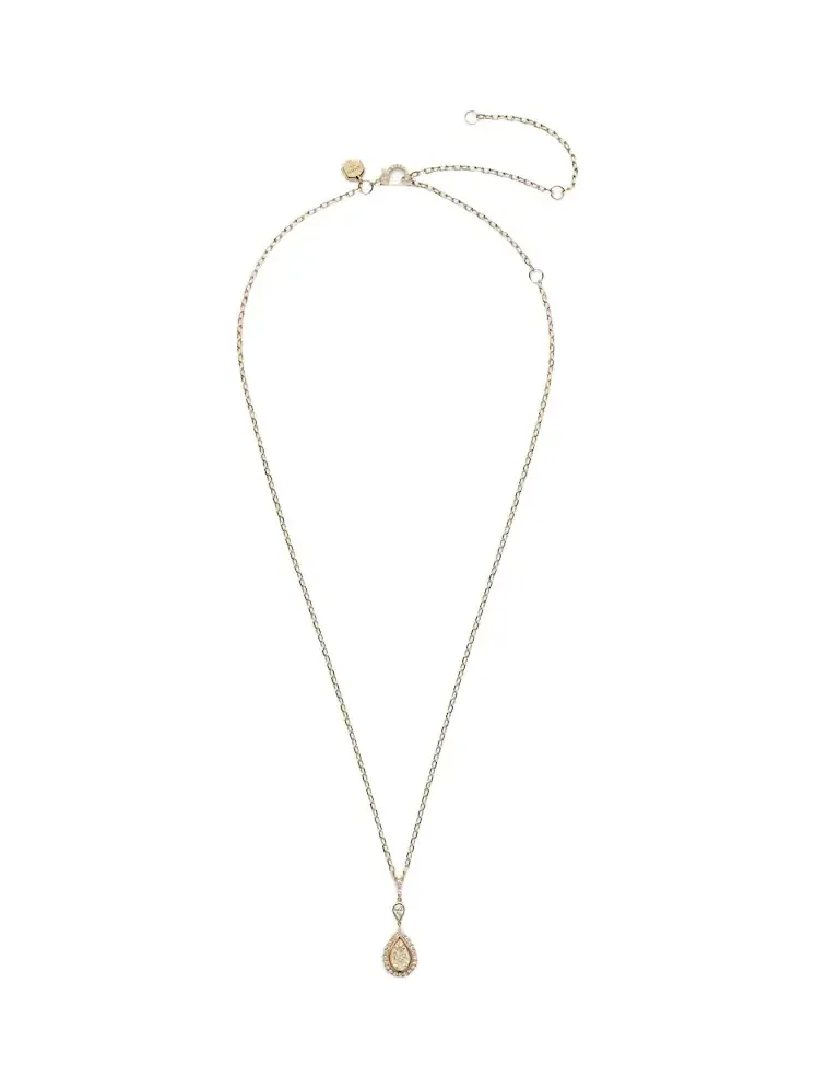 18kt gold pendant necklace with diamonds 18kt gold pendant necklace with diamonds