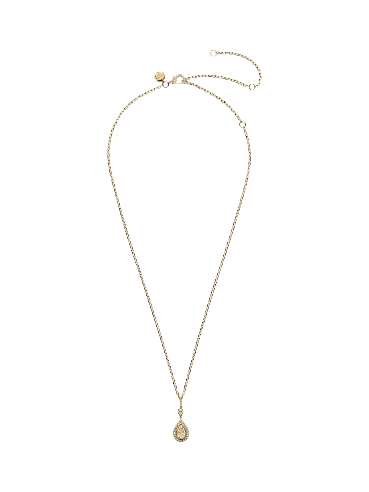 18kt gold pendant necklace with diamonds 18kt gold pendant necklace with diamonds
