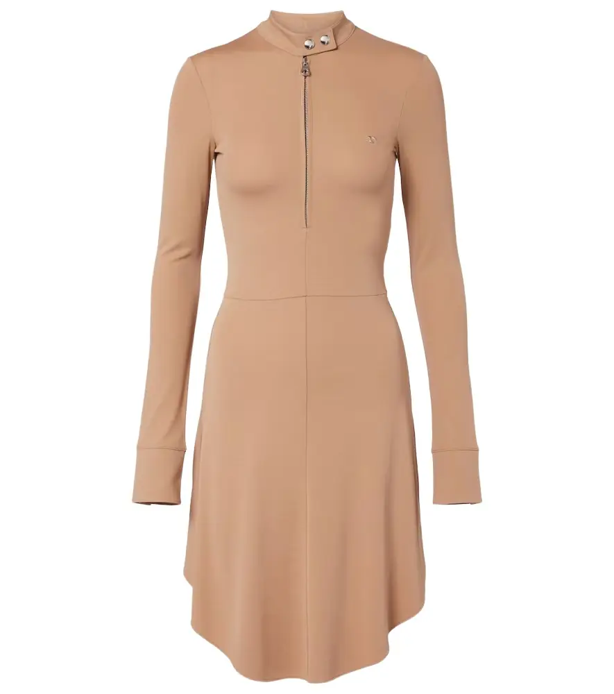 Courreges Courrèges Biker crêpe jersey minidress | Image 1 Courreges Courrèges Biker crêpe jersey minidress | Image 1