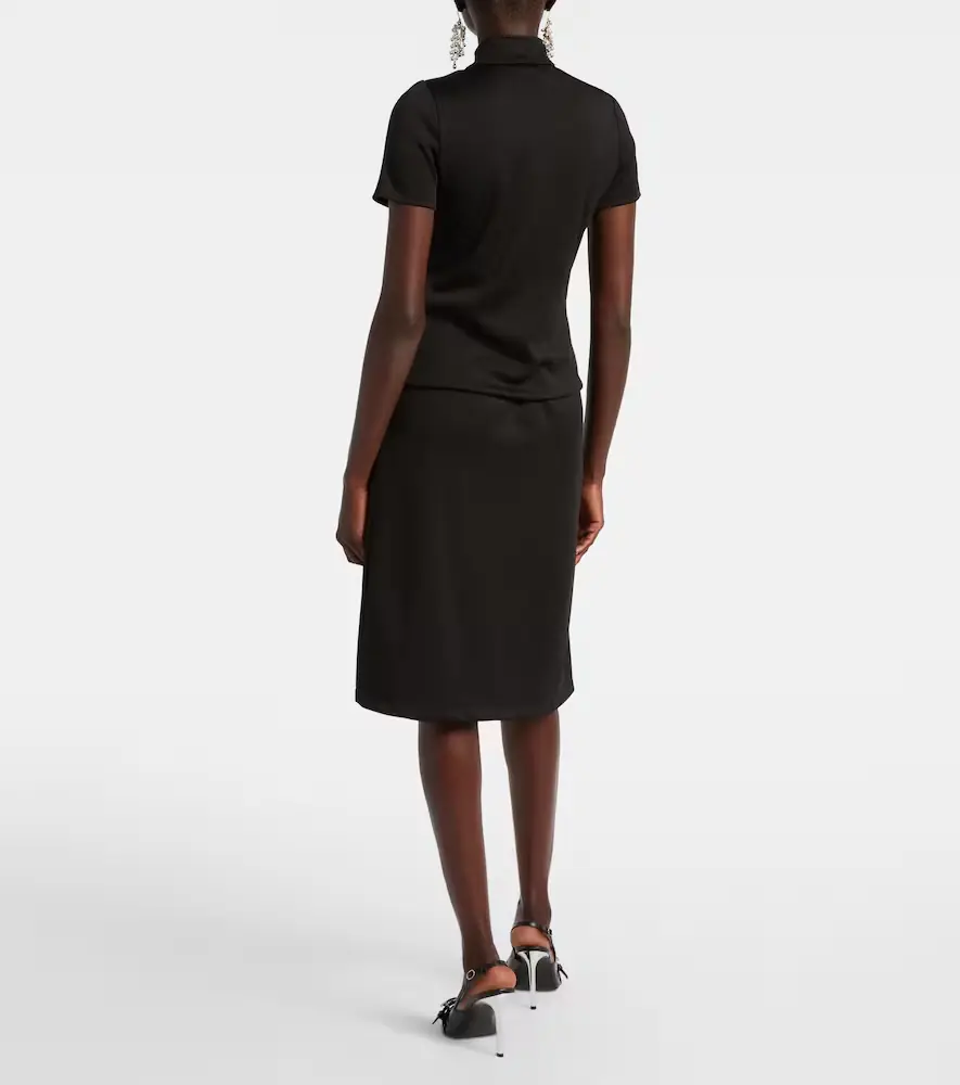 Courrèges Courrèges Interlock logo zip-up jersey top | Thumbnail 5 Courrèges Courrèges Interlock logo zip-up jersey top | Thumbnail 5