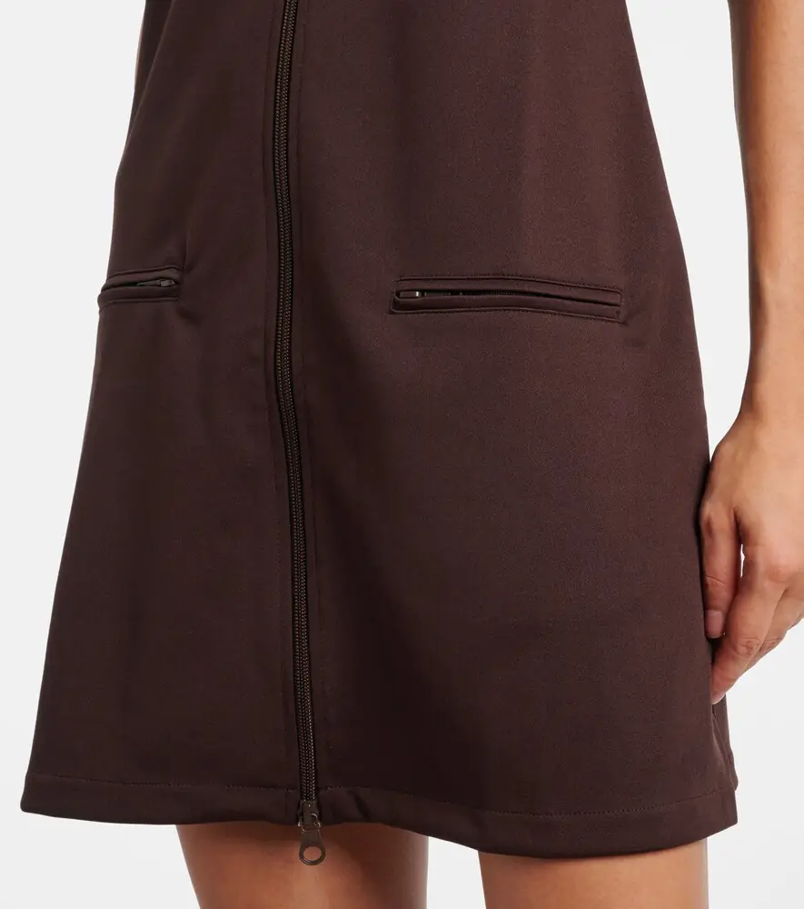 Courrèges Courrèges Interlock jersey zip-up minidress | Thumbnail 3 Courrèges Courrèges Interlock jersey zip-up minidress | Thumbnail 3