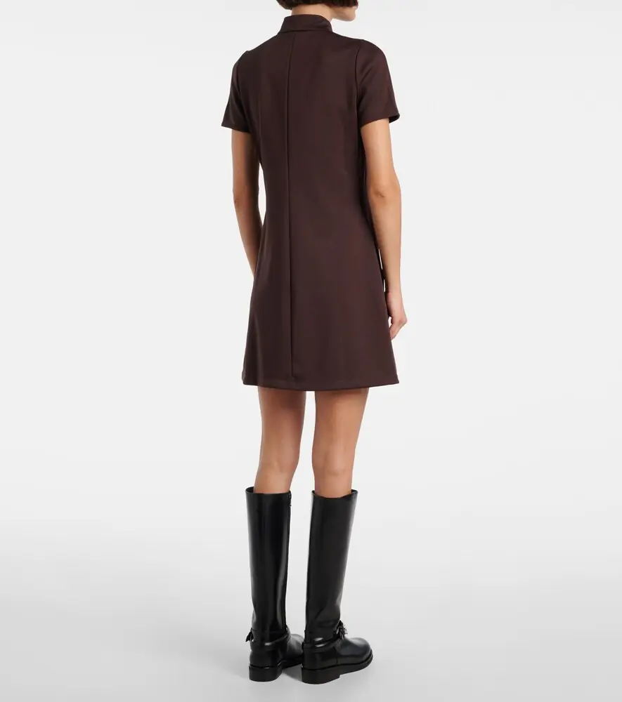 Courrèges Courrèges Interlock jersey zip-up minidress | Thumbnail 4 Courrèges Courrèges Interlock jersey zip-up minidress | Thumbnail 4