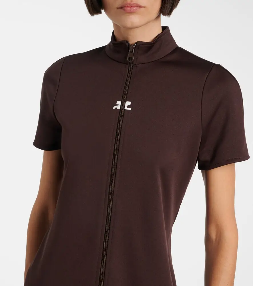 Courrèges Courrèges Interlock jersey zip-up minidress | Thumbnail 5 Courrèges Courrèges Interlock jersey zip-up minidress | Thumbnail 5