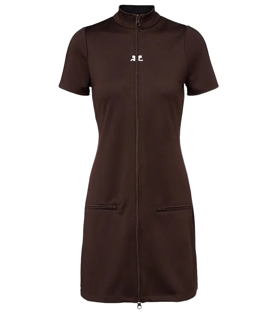 Courreges Courrèges Interlock jersey zip-up minidress | Image 1 Courreges Courrèges Interlock jersey zip-up minidress | Image 1