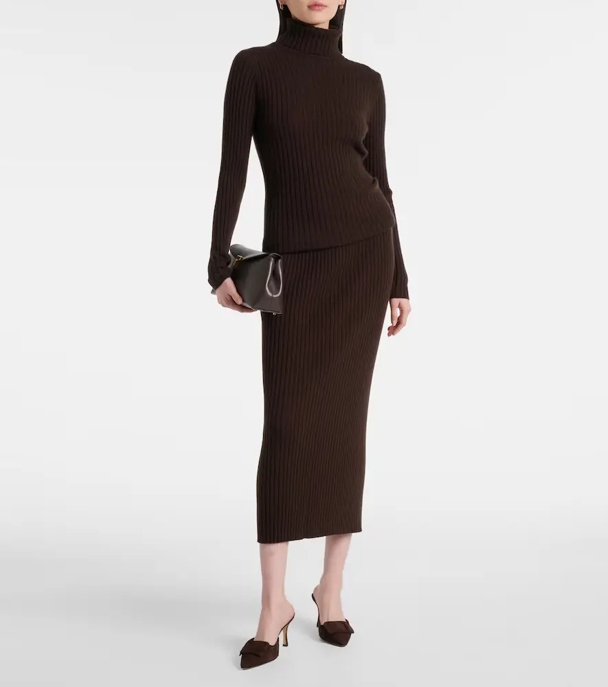 Jardin des Orangers Ribbed-knit cashmere maxi skirt | Thumbnail 4 Jardin des Orangers Ribbed-knit cashmere maxi skirt | Thumbnail 4
