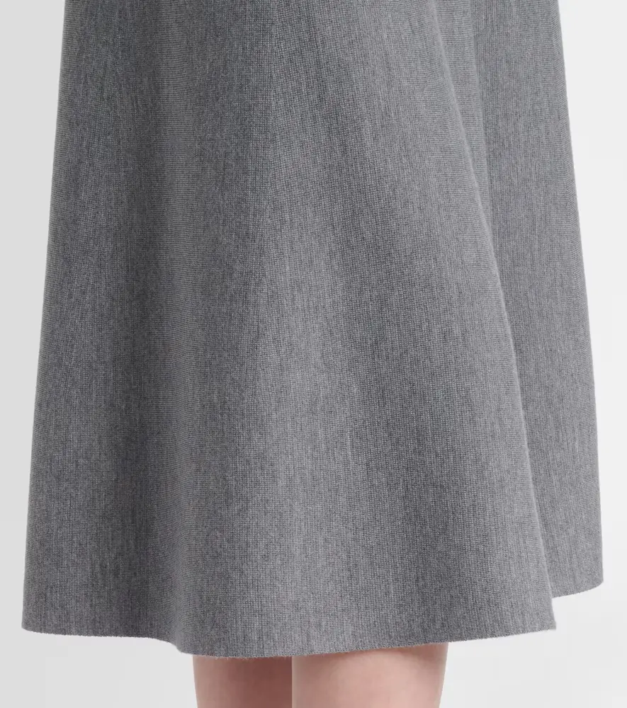 Jardin des Orangers Wool high-rise midi skirt | Thumbnail 3