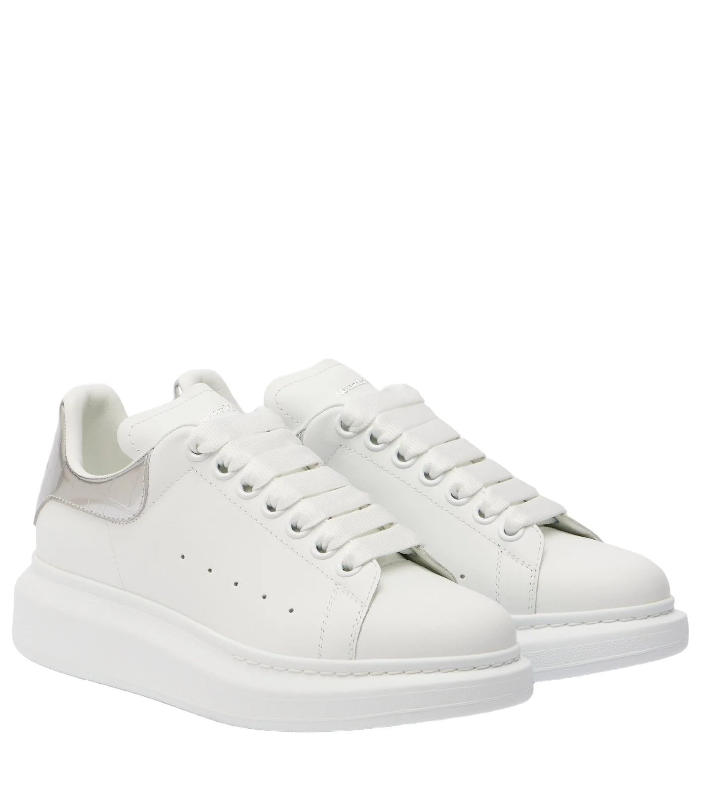 Oversized leather sneakers