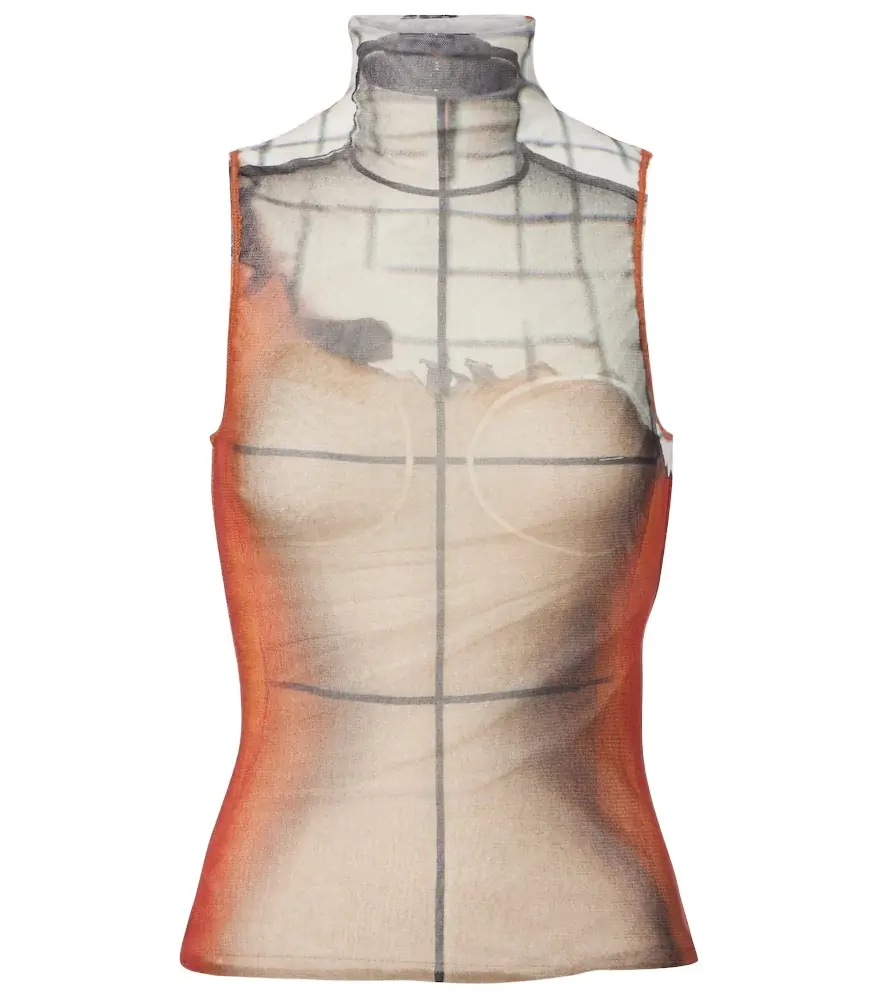 Jean Paul Gaultier Fire tulle top | Image 1 Jean Paul Gaultier Fire tulle top | Image 1